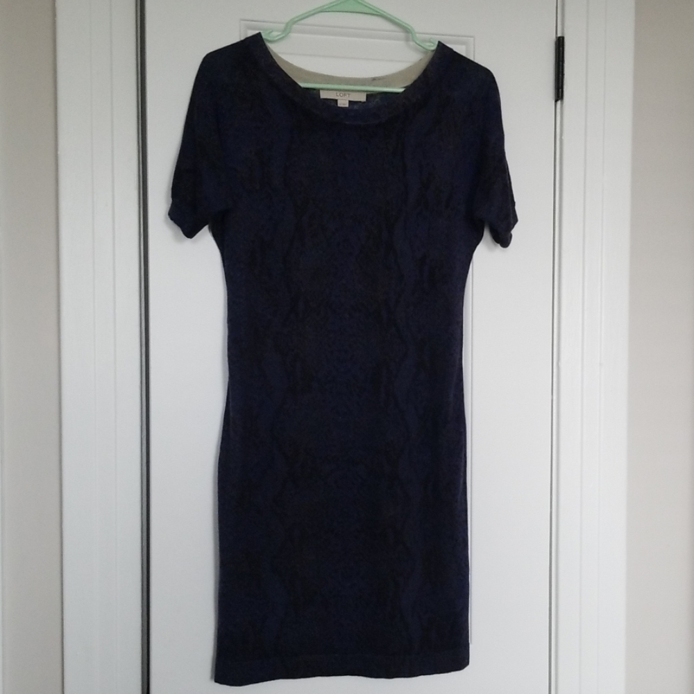 Ann Taylor Loft snake print dress